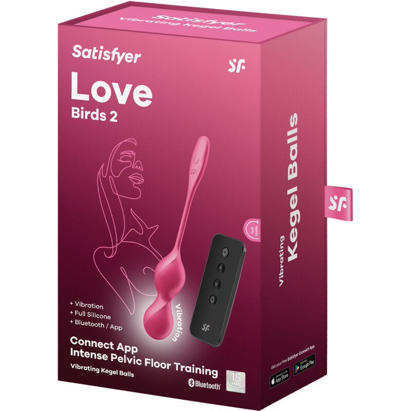 SATISFYER LOVE BIRDS 2 BOLAS DE KEGEL VIBRANTES APLICATIVO GRATUITO