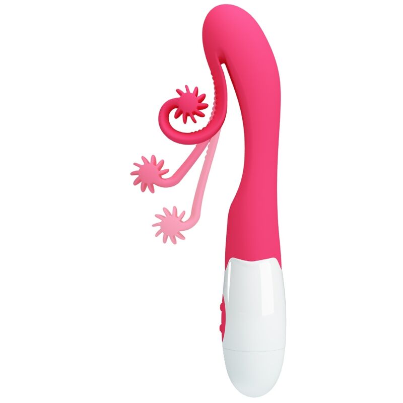 ROMANCE VIBRADOR E ESTIMULADOR 30 VELOCIDADES COR DE ROSA