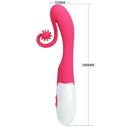 ROMANCE VIBRADOR E ESTIMULADOR 30 VELOCIDADES COR DE ROSA