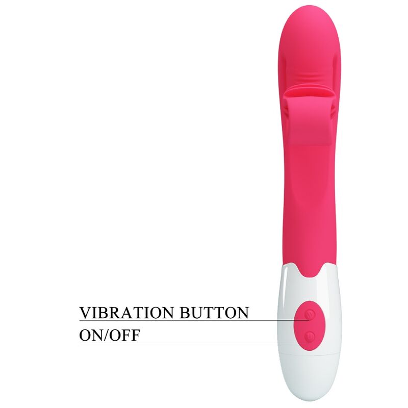 ROMANCE VIBRADOR E ESTIMULADOR 30 VELOCIDADES COR DE ROSA