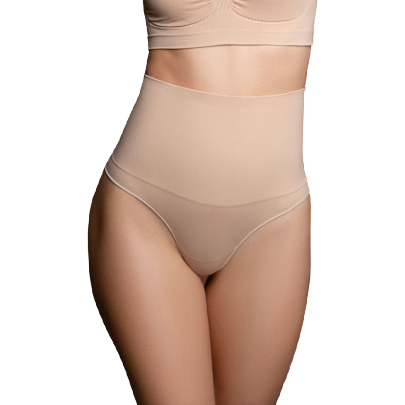 BYE BRA CINTO SEM EMENDA ESTILO TANGA BEIGE TAMANHO S