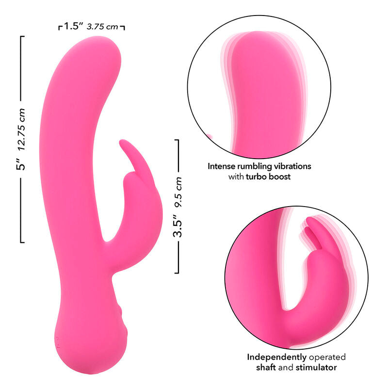 CALEXOTICS FIRST TIME VIBRADOR COELHO RECARREGaVEL ROSA