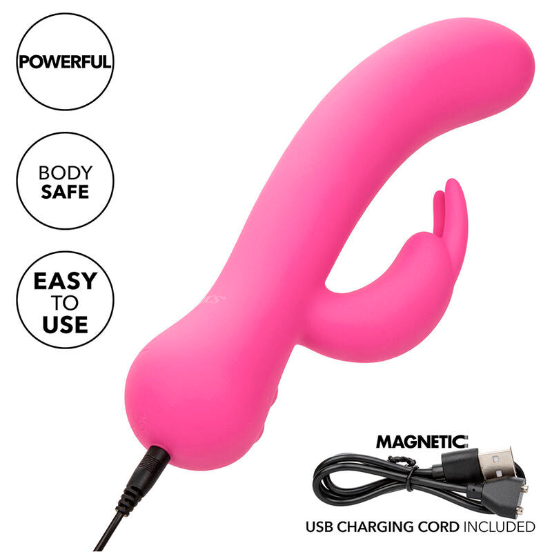 CALEXOTICS FIRST TIME VIBRADOR COELHO RECARREGaVEL ROSA