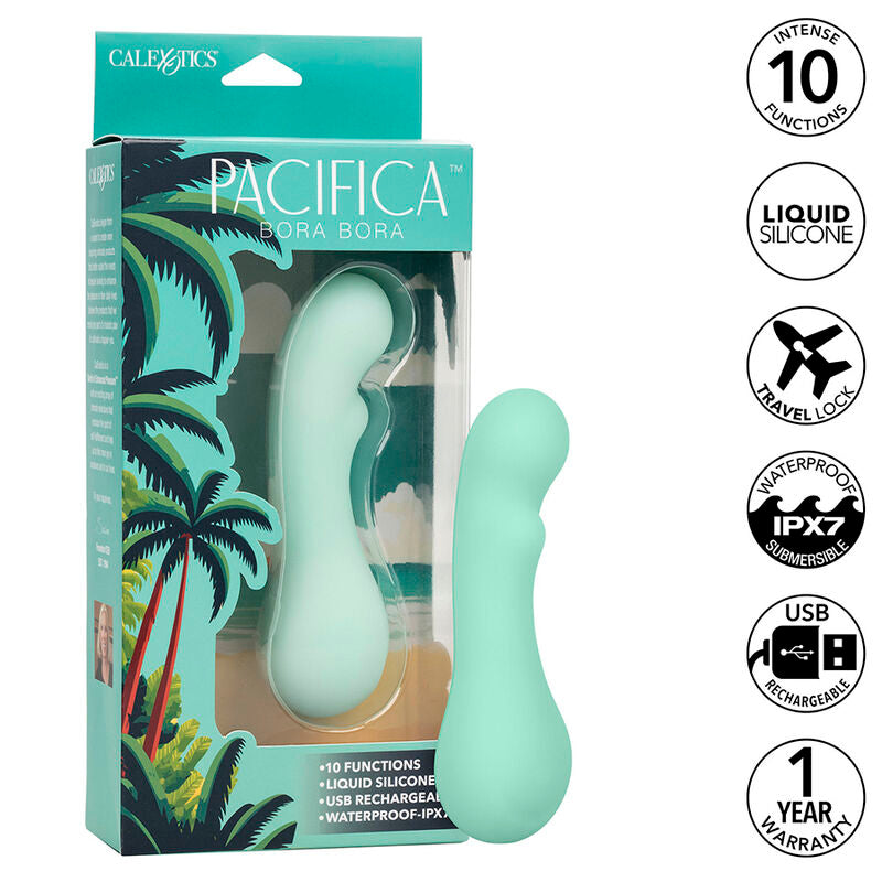 CALEXOTICS PACIFICA BORA BORA ESTIMULADOR PONTO G 10 VIBRAaaES AQUA