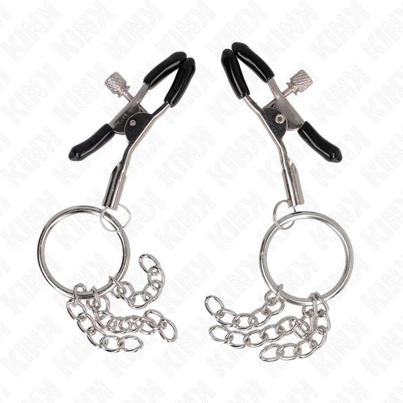 KINK O RING GRAMPO DE BICO E PEQUENA CORRENTE PRATA 6 CM