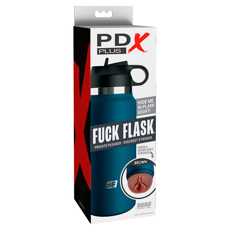 PDX PLUS FUCK FLASK VAGINE DISCRET STROKER MARROM MODELO 1