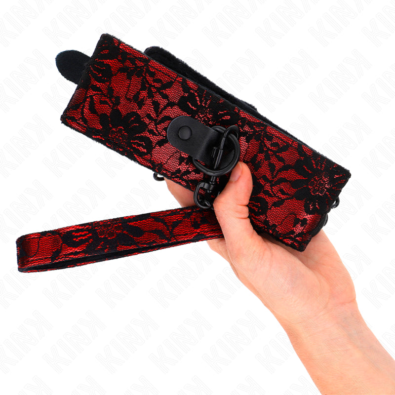 KINK COLAR DE RENDA COM CINTO COM CINTO DE COURO REAL 105 CM 44 X 55 CM