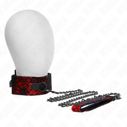 KINK COLAR DE RENDA COM CINTO COM CINTO DE COURO REAL 105 CM 44 X 55 CM