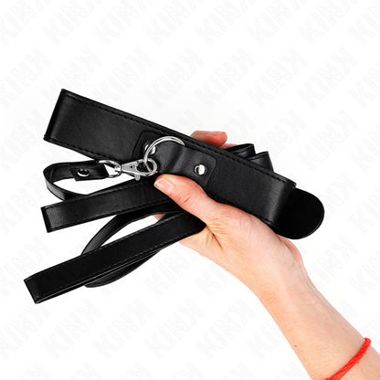 KINK COLAR COM CINTO 116 CM ALaA PRETA AJUSTaVEL 32 50 CM X 8 CM