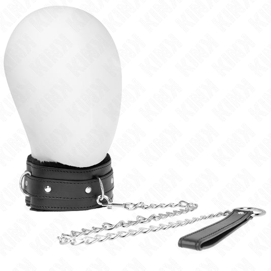 KINK COLAR COM TRELA 65 CM COM RESTRIaaES PRETO 36 42 CM X 55 CM