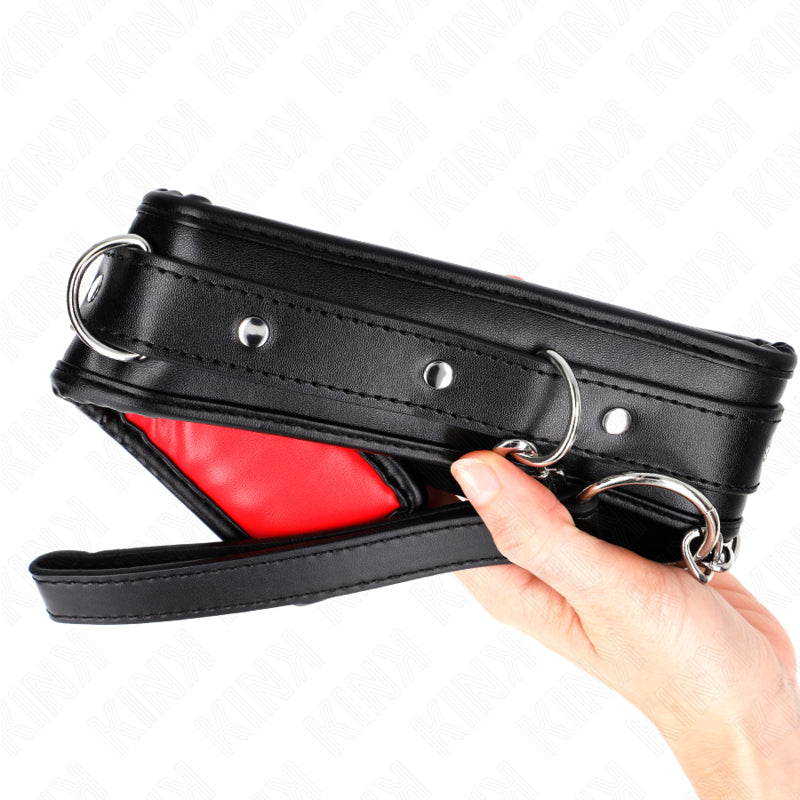 KINK COLAR COM ESPONJA ALaA DE IMITAaaO DE COURO MODELO 3 AJUSTaVEL 37 54 CM X 3 CM