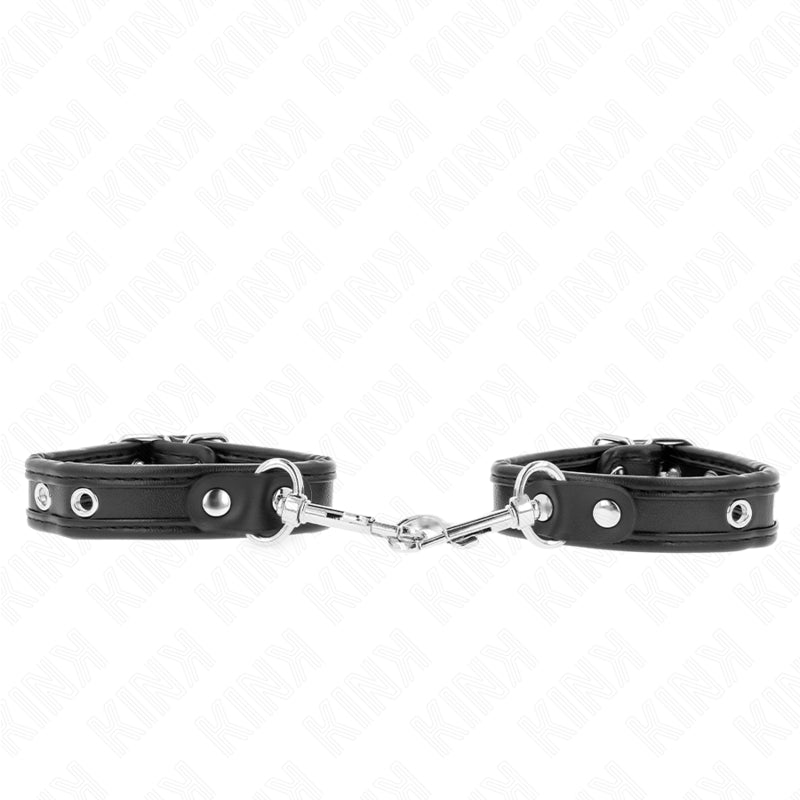 KINK MINI PULSEIRAS PRETAS COM PREGOS AJUSTaVEIS 16 22 CM X 2 CM