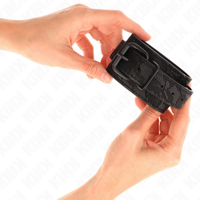 KINK PUNHOS COBERTOS DE RENDA ESCURA AJUSTaVEIS PRETO 19 26 CM