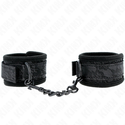 KINK PUNHOS COBERTOS DE RENDA ESCURA NEOPRENE AJUSTaVEL PRETO 20 29 CM X 5 CM