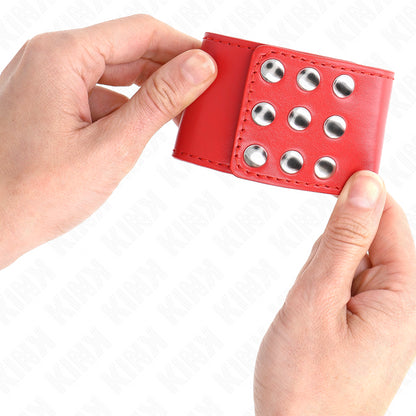 KINK PULSO COM SNAP FASTEN VERMELHO AJUSTaVEL 19 24 CM X 55 CM