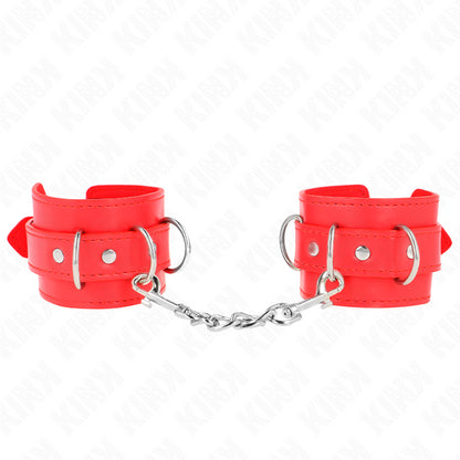 KINK 3 RETENaaES DE PULSO D RING AJUSTaVEIS VERMELHO 175 25 CM X 6 CM