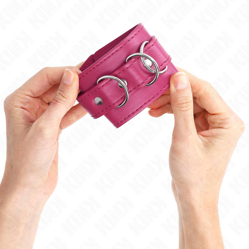 KINK 3 RETENaaES DE PULSO D RING AJUSTaVEIS ROSA 175 25 CM X 6 CM