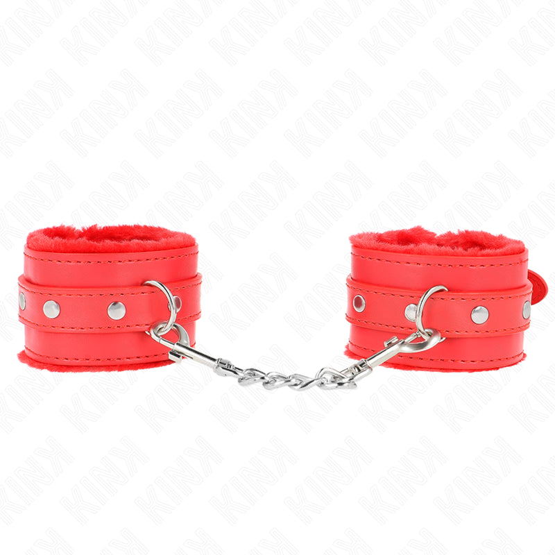 KINK PULSO PREMIUM FORRO DE PELE VERMELHO COM CINTO VERMELHO AJUSTaVEL 17 29 CM X 6 CM