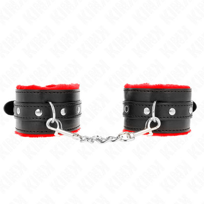 KINK PULSO PREMIUM FORRO DE PELE VERMELHO COM CINTO PRETO AJUSTaVEL 17 29 CM X 6 CM