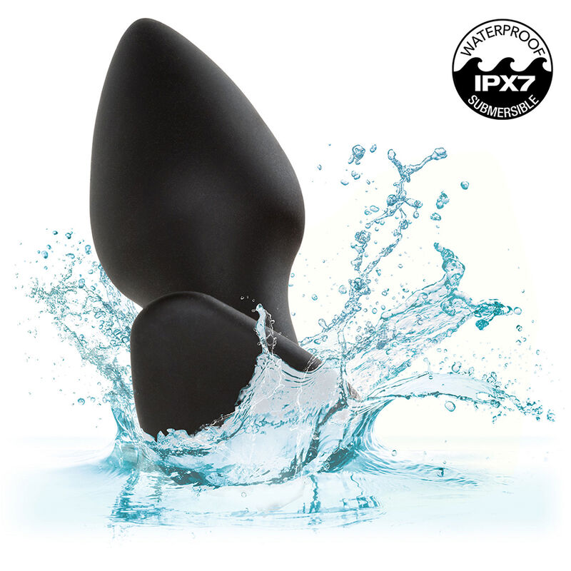 CALEXOTICS ROCK BOTTOM PLUG ANAL PERFEITO 10 VIBRAaaES SILICONE PRETO