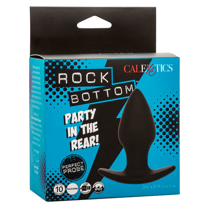 CALEXOTICS ROCK BOTTOM PLUG ANAL PERFEITO 10 VIBRAaaES SILICONE PRETO