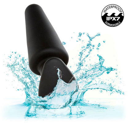 CALEXOTICS ROCK BOTTOM PLUG ANAL CaNICO 10 VIBRAaaES SILICONE PRETO