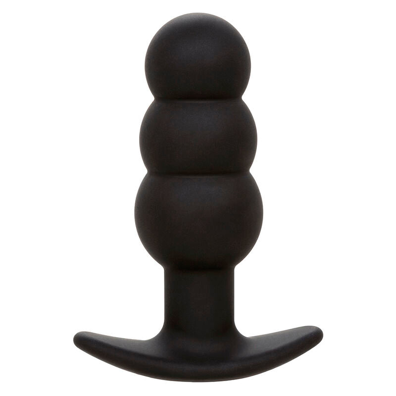 CALEXOTICS ROCK BOTTOM PLUG ANAL COM ESFERAS 10 VIBRAaaES SILICONE PRETO