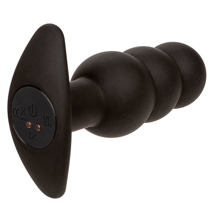 CALEXOTICS ROCK BOTTOM PLUG ANAL COM ESFERAS 10 VIBRAaaES SILICONE PRETO