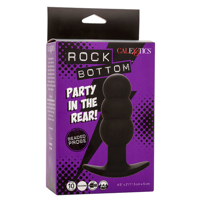 CALEXOTICS ROCK BOTTOM PLUG ANAL COM ESFERAS 10 VIBRAaaES SILICONE PRETO