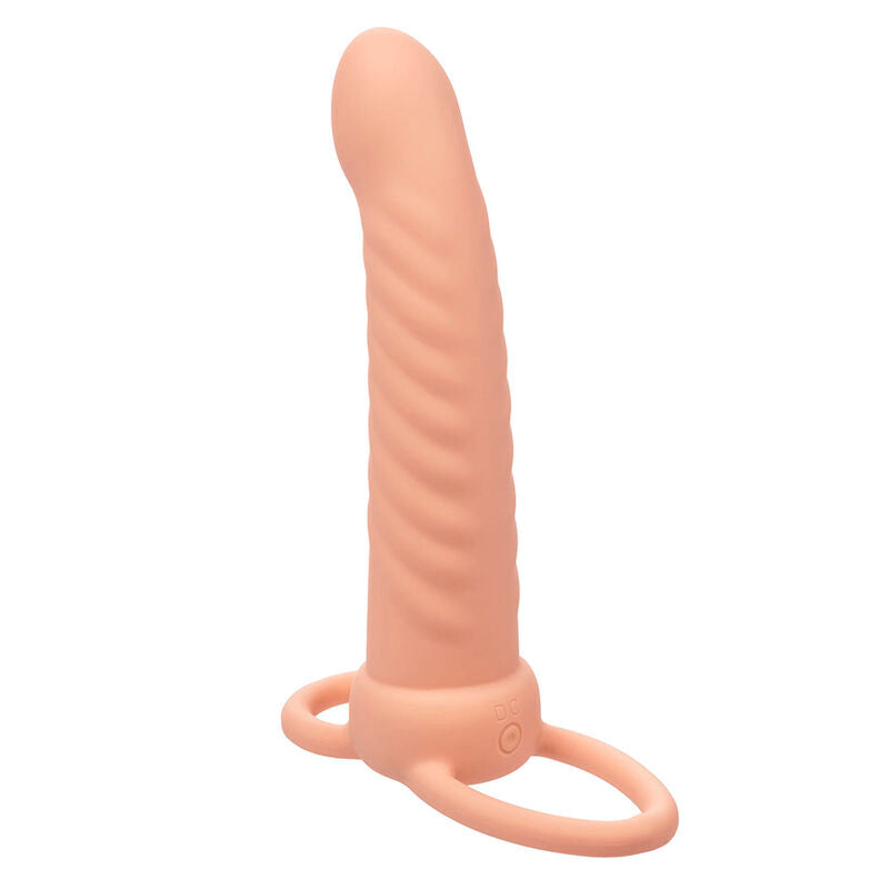 CALEXOTICS MAXX RIBBED DUAL PENETRATOR 10 VIBRAaaES CARNE