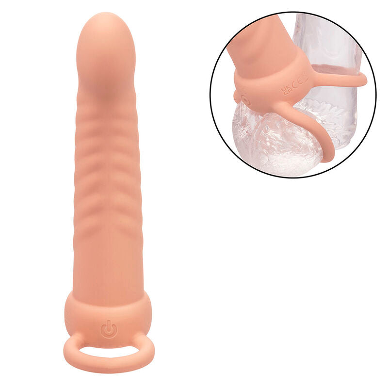 CALEXOTICS MAXX RIBBED DUAL PENETRATOR 10 VIBRAaaES CARNE