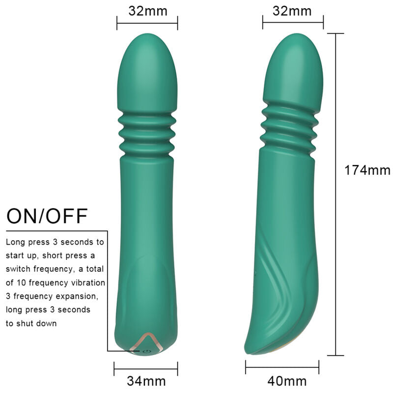 ARMONY VIBRADOR E IMPULSO DE PONTO G VERDE