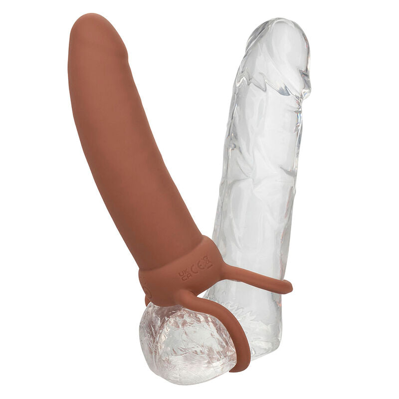 CALEXOTICS MAXX THICK DUAL PENETRATOR 10 VIBRAaaES MARROM