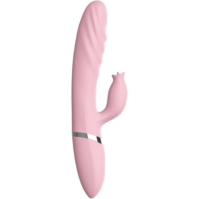 ARMONY VIBRADOR E THRUSTING COM LaNGUA DE EFEITO DE CALOR ROSA