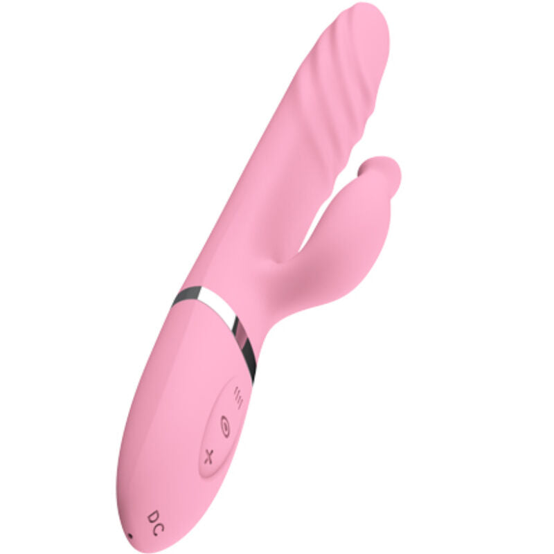 ARMONY VIBRADOR E THRUSTING COM LaNGUA DE EFEITO DE CALOR ROSA