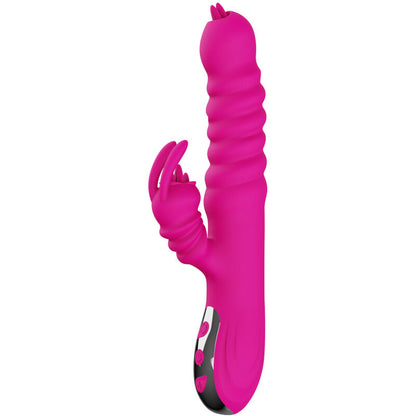 ARMONY VIBRADOR MULTIFUNCIONAL DE LaNGUA DUPLA DE COELHO FaCSIA EFEITO DE CALOR