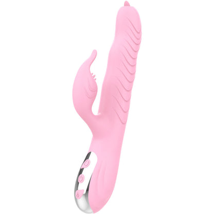 ARMONY MARCIA VIBRADOR THRUSTING DUPLA LaNGUA EFEITO CALOR ROSA