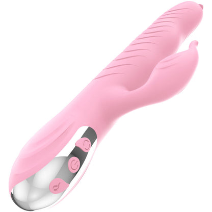 ARMONY MARCIA VIBRADOR THRUSTING DUPLA LaNGUA EFEITO CALOR ROSA