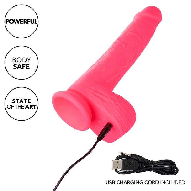 CALEXOTICS STUDS VIBRADOR REALISTA 10 VIBRAaaES ROSA