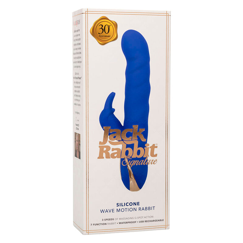 CALEXOTICS JACK RABBIT VIBRADOR WAVE MOTION AZUL