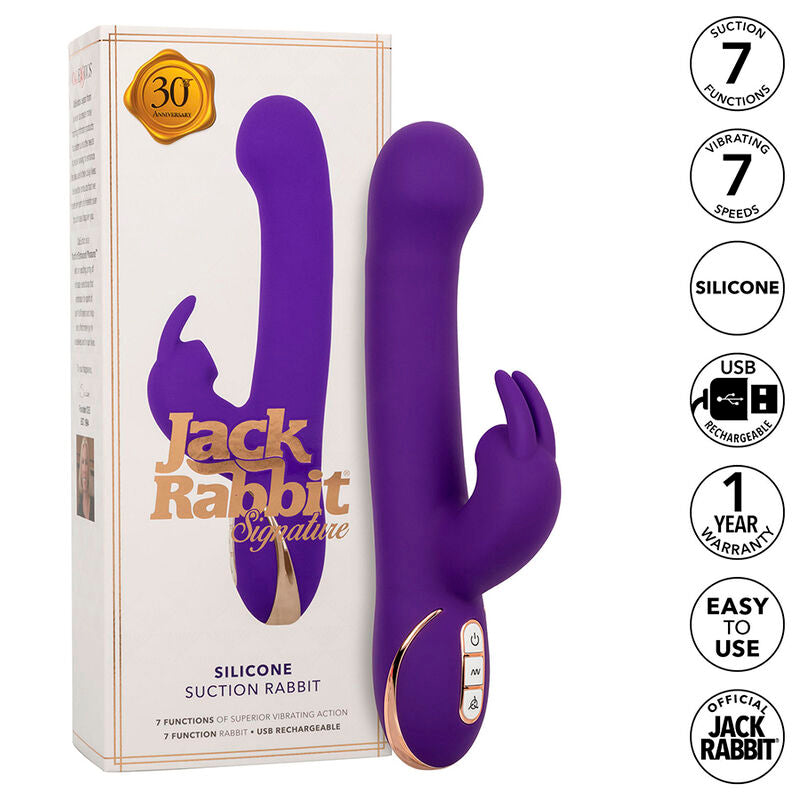 CALEXOTICS JACK RABBIT VIBRADOR E ESTIMULADOR 7 VIBRAaaES E MODO DE SUCaaES AZUL