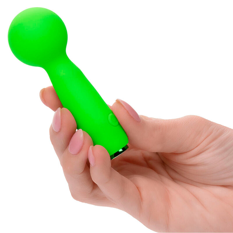 CALEXOTICS NEON VIBES BUBBLY VIBE O MINI MASSAGEADOR 10 VIBRAaaES VERDE