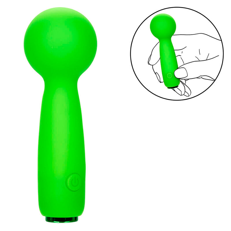 CALEXOTICS NEON VIBES BUBBLY VIBE O MINI MASSAGEADOR 10 VIBRAaaES VERDE