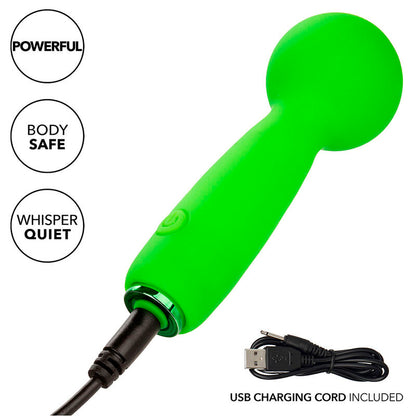 CALEXOTICS NEON VIBES BUBBLY VIBE O MINI MASSAGEADOR 10 VIBRAaaES VERDE