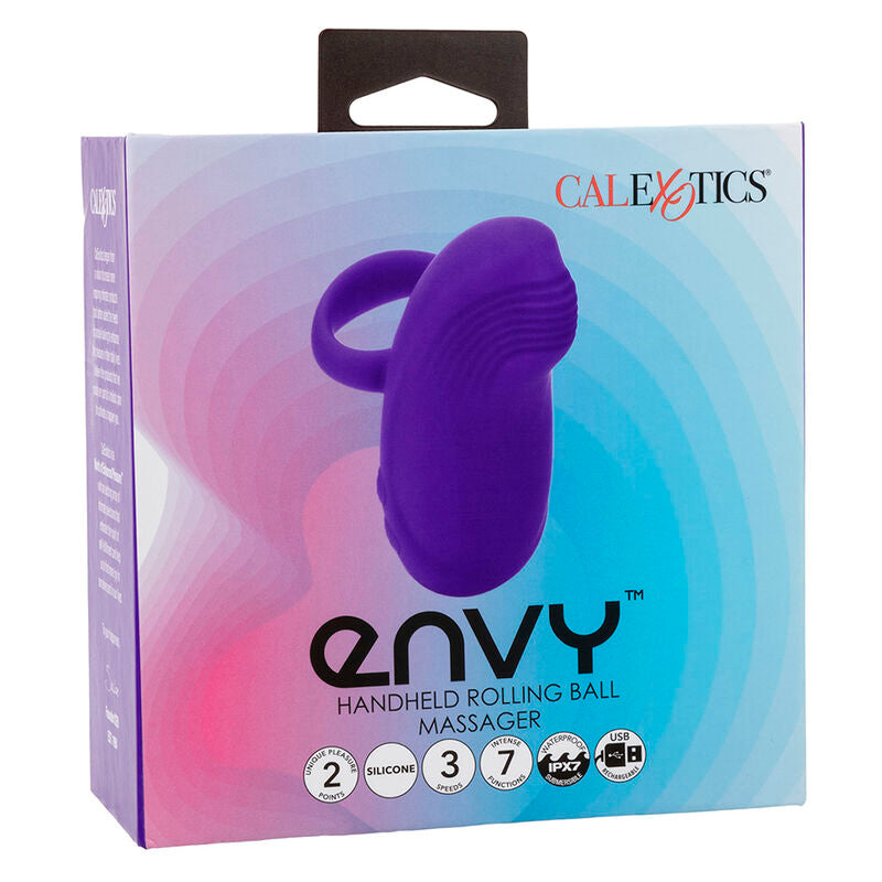 CALEXOTICS ENVY HANDHELD ROLLING BALL MASSAGER 7 VIBRAaaES ROXO