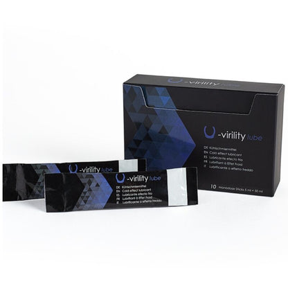 500 COSMETICS U VIRILITY LUBE LUBRIFICANTE EFEITO FRIO 10 X 5 ML