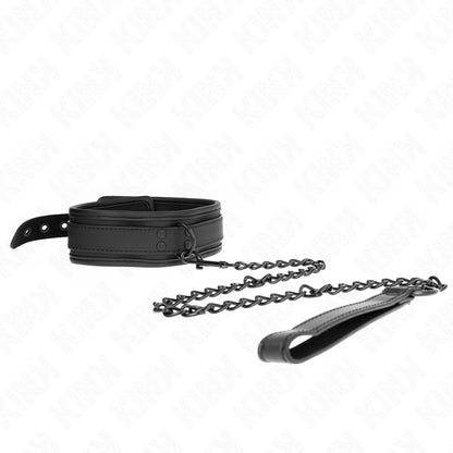 KINK COLAR DE NEOPRENE BONDAGE MODELO 1 COM CINTO 78 CM AJUSTaVEL 375 X 495 CM