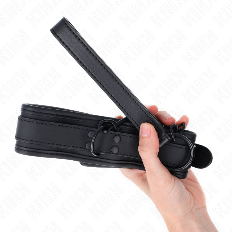 KINK COLAR DE NEOPRENE BONDAGE MODELO 1 COM CINTO 78 CM AJUSTaVEL 375 X 495 CM