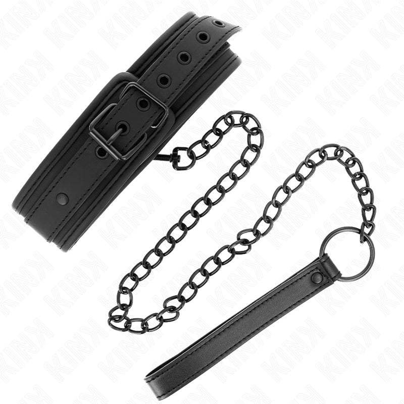 KINK COLAR DE NEOPRENE BONDAGE MODELO 1 COM CINTO 78 CM AJUSTaVEL 375 X 495 CM