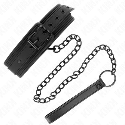KINK COLAR DE NEOPRENE BONDAGE MODELO 1 COM CINTO 78 CM AJUSTaVEL 375 X 495 CM